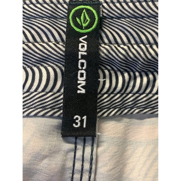 Volcom Mens Red Blue Floral Board Swim Shorts Surf Size 31 Vacation Tropical EUC - Picture 8 of 8